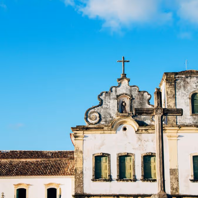 Igreja histórica no centro de Aracaju, representando o patrimônio cultural e arquitetônico da cidade